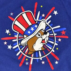 Buc-ee’s Land of the Free‎ Home of the Beavers Patriotic T Shirt Adult Size L